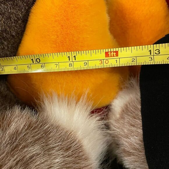 People Pals Vintage Plush Turkey Set Girl and Boy Thanksgiving Decorations - Picture 10 of 16